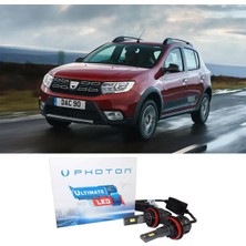Photon Dacia Sandero Stepway Kısa LED Xenon Far Ampulü H7 Ultimate Yeni Seri Beyaz 2016-2020