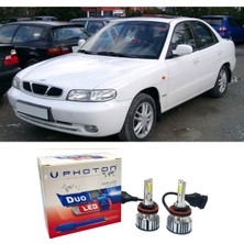 Photon Daewo Nubira LED Xenon Uzun + Kısa Far Ampulü H4 Duo Yeni Seri Beyaz