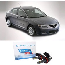 Photon Mazda 3 LED Xenon Kısa Far Ampulü H7 Ultimate Yeni Seri Beyaz 2003-2008