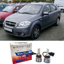 Photon Chevrolet Aveo LED Xenon Uzun + Kısa Far Ampulü H4 Duo Yeni Seri Beyaz