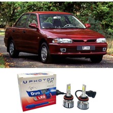 Photon Mitsubishi Lancer LED Xenon Uzun + Kısa Far Ampulü H4 Duo Yeni Seri Beyaz 1993-1996