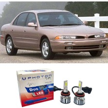 Photon Mitsubishi Galant LED Xenon Uzun + Kısa Far Ampulü H4 Duo Yeni Seri Beyaz 1994 - 1997