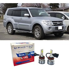 Photon Mitsubishi Pajero LED Xenon Uzun + Kısa Far Ampulü H4 Duo Yeni Seri Beyaz