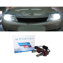 Photon Renault Laguna 2 LED Xenon Kısa Far Ampulü H7 Ultimate 9500 Lumens Yeni Seri Beyaz 2002-2008