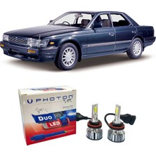 Photon Nissan Laurel LED Xenon Uzun + Kısa Far Ampulü H4 Duo Yeni Seri Beyaz