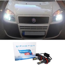 Photon Fiat Doblo D2 LED Xenon Kısa Far Ampulü H7 Ultimate 9500 Lumens Yeni Seri Beyaz 2000-2010