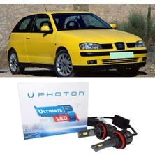 Photon Seat Ibiza LED Xenon Kısa Far Ampulü H7 Ultimate 9500 Lumens Yeni Seri Beyaz 2003-2009