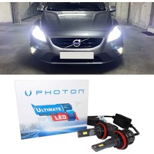 Photon Volvo V40 LED Xenon Uzun Far Ampulü H7 Ultimate 9500 Lumens Yeni Seri Beyaz