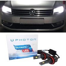 Photon Vw Passat B7 LED Xenon Uzun Far Ampulü H7 Ultimate 9500 Lumens Yeni Seri Beyaz
