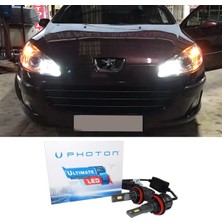 Photon Peugeot 407 LED Xenon Uzun Far Ampulü H7 Ultimate 9500 Lumens Yeni Seri Beyaz