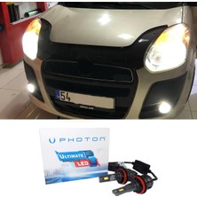 Photon Fiat Doblo D3  LED Xenon Kısa Far Ampulü H7 Ultimate 9500 Lumens Yeni Seri Beyaz 2010-2015