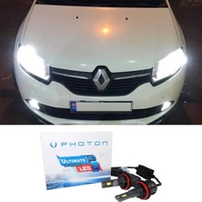 Photon Renault Symbol  LED Xenon Kısa Far Ampulü H7 Ultimate 9500 Lumens Yeni Seri Beyaz
