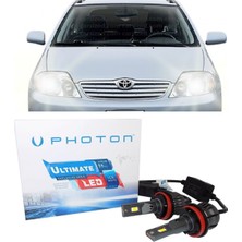 Photon Toyota Corolla E120 LED Xenon Kısa Far Ampulü H7 Ultimate 9500 Lumens Yeni Seri Beyaz 2002-2008