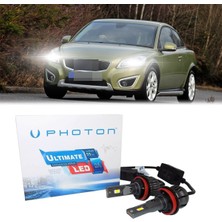 Photon Volvo C30 LED Xenon Kısa Far Ampulü H7 Ultimate 9500 Lumens Yeni Seri Beyaz 2006-2012