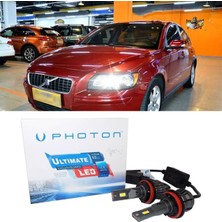 Photon Volvo S40 LED Xenon Uzun Far Ampulü H7 Ultimate 9500 Lumens Yeni Seri Beyaz 2004-2012