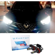 Photon Renault Kadjar LED Xenon Uzun Far Ampulü H7 Ultimate 9500 Lumens Yeni Seri Beyaz