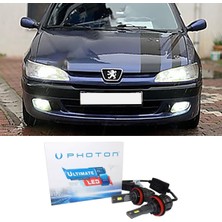 Photon Peugeot 306 LED Xenon Uzun Far Ampulü H7 Ultimate 9500 Lumens Yeni Seri Beyaz 1996+