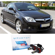 Photon Opel Tigra Twintop LED Xenon Kısa Far Ampulü H7 Ultimate 9500 Lumens Yeni Seri Beyaz