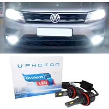 Photon Vw Tiguan LED Xenon Kısa Far Ampulü H7 Ultimate 9500 Lumens Yeni Seri Beyaz 2016+