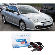 Photon Renault Laguna 3 LED Xenon Kısa Far Ampulü H7 Ultimate 9500 Lumens Yeni Seri Beyaz 2008+