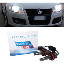 Photon Vw Golf 5 LED Xenon Kısa Far Ampulü H7 Ultimate 9500 Lumens Yeni Seri Beyaz 2005-2010