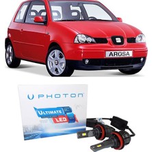Photon Seat Arosa LED Xenon Kısa Far Ampulü H7 Ultimate 9500 Lumens Yeni Seri Beyaz 2000-2005