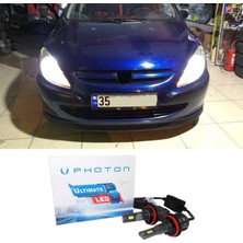 Photon Peugeot 307 LED Xenon Uzun Far Ampulü H7 Ultimate 9500 Lumens Yeni Seri Beyaz 2005+