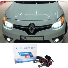 Photon Renault Fluence LED Xenon Uzun Far Ampulü H7 Ultimate 9500 Lumens Yeni Seri Beyaz
