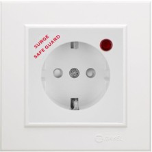 Makel Topraklı Priz Şok Korumalı Beyaz Karea