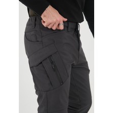 CAMP594 Outdoor Softshell Su Ve Rüzgara Dayanıklı içi Polarlı Kışlık Erkek Taktik Pantolon