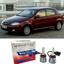 Photon Chevrolet Lacetti Hb LED Xenon Uzun + Kısa Far Ampulü H4 Duo Yeni Seri Beyaz