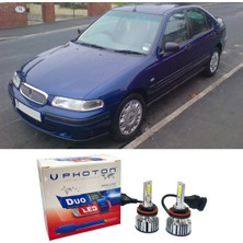 Photon Rover 400 LED Xenon Uzun + Kısa Far Ampulü H4 Duo Yeni Seri Beyaz