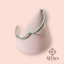 Stainless Steel Zirkon Taş Detaylı Çelik Kelepçe