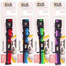 Allypaws Köpek Çizgili Renkli Boyun Tasması Dog Collar Small 1,5CM*25-40CM