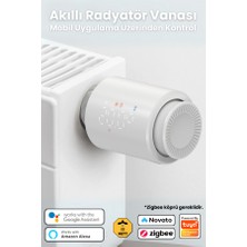 Novato Zigbee Akıllı Termostatik Vana ( Tuya ,Smart Life ,Zigbee2MQTT Uyumlu )