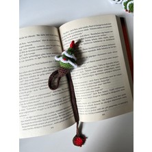 Sevimli Amigurumi Örgü Yılbaşı Çam Ağacı Kitap Ayracı,kitap Aksesuarı,kitap Severler Için Hediye