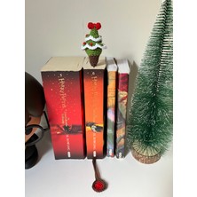 Sevimli Amigurumi Örgü Yılbaşı Çam Ağacı Kitap Ayracı,kitap Aksesuarı,kitap Severler Için Hediye