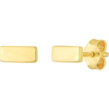 goldkupe 14 Ayar Çubuk Altın Küpe 0,80 gr