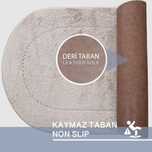 Bonny Home 2'li Rixos Vizon Kaymaz Taban Banyo Paspası & Halısı Seti