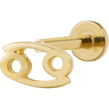 goldkupe Yengeç Burç Piercing