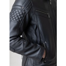 By Motto Korumalıklı Hd Biker Profesyonel Motorcu Hakiki Deri Mont