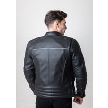By Motto Korumalıklı Hd Biker Profesyonel Motorcu Hakiki Deri Mont