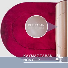 Bonny Home 2'li Rixos Mürdüm Kaymaz Taban Banyo Paspası & Halısı Seti