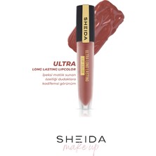 Sheida Long Lasting Uzun Süre Kalıcı Mat Likit Ruj - Yoğun Pigment & E Vitaminli Formül No:11