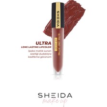 Sheida Long Lasting Uzun Süre Kalıcı Mat Likit Ruj - Yoğun Pigment & E Vitaminli Formül  No:12