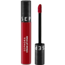 Sephora Collectıon Cream Lip Stain – Bulaşmayan Kadife Bitişli Ruj - Mat Likit Ruj 01 Always Red (5 ml)