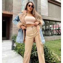 Içi Kürklü Uzun Denim Kot