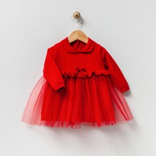 Nipperland Kırmızı Tül Triko Elbise