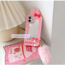 Cleo Cases Tarzını Yansıt iPhon Ayfon 13/14 Uyumlu My Melody Detaylı Anime Figürlü Yumuşacık Hamur Kılıf