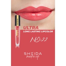 Sheida Ultra Long Lastıng Lıpcolor (Likit Ruj) No:22